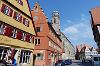 Segringer Straße mit Münsterturm Segringer Straße mit Münsterturm